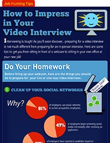 How to Impress in Your Video Interview