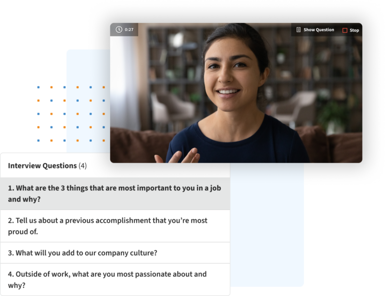 One-Way Interview Recording and Question Set