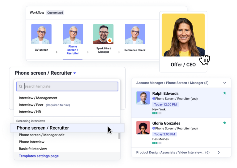 Spark Hire facilitate working collaboratively with workflows and task coordination