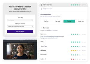 Streamline your hiring process with Spark Hire's Video interviews, scorecards and auto-scheduling