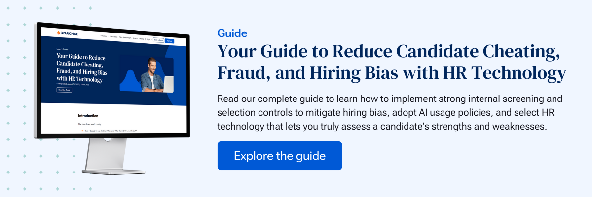 Your Guide to Reduce Candidate Cheating, Fraud, and Hiring Bias with HR Technology CTA