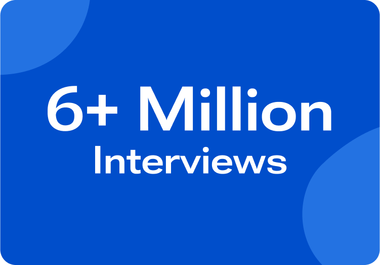 6+ Million Interviews