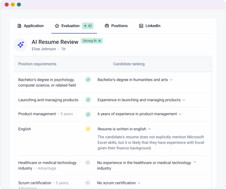 Recruit's AI Resume Review