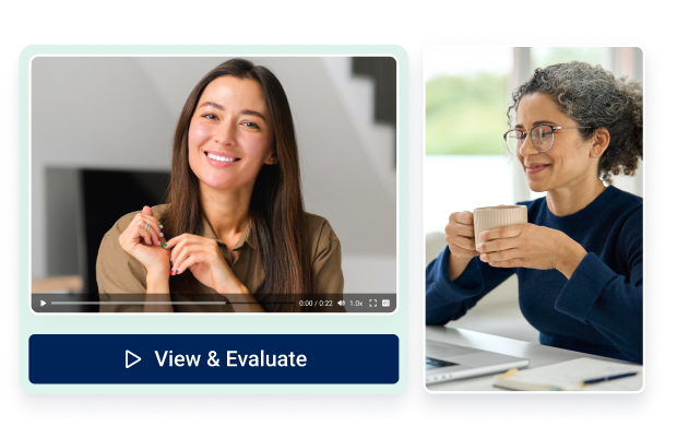 Screen and evaluate interviews on your schedule