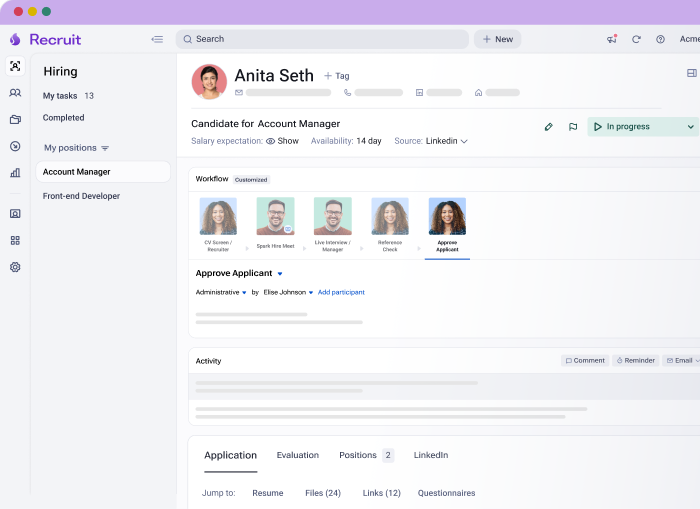 Spark Hire's ATS helps you run hiring in one place