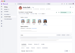 Hiring Software for collaboration - ATS, Video Interviews and Behavioral Assessments