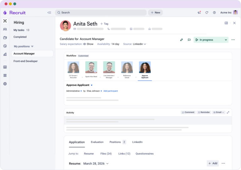 Hiring Software for collaboration - ATS, Video Interviews and Behavioral Assessments